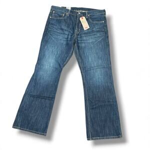 NEW With Tags Levi's 527 Slim Bootcut Jeans 38 x 30 Dark Wash with Fading